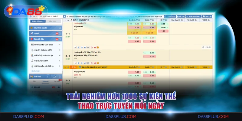 DA88 - Nhà Cái Số 1 Châu Á | Link Đăng Ký An Toàn Năm 2026 16 Cá cược thể thao Da88 với nhiều sự kiện mỗi ngày